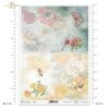 akwarelowe tła, kwiaty, lato, pszczoła, pszczoły, mak, maki, motyl, motyle, nagietek, nagietki, miłość, zakochane pary, Summer Love Story, watercolour backgrounds, flowers, summer, bee, bees, poppies, butterfly, butterflies, marigold, marigolds, love