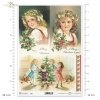 zimowa noc, świąteczne stroiki, Boże Narodzenie, świąteczne dekoracje, retro, vintage, dziecko, dzieci, ostrokrzew, choinka, zimowy obrazek, prezenty, R788, winter night, christmas decorations, retro, vintage, child, children, holly, Christmas tree, winte