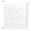 .plantilla transparente para scrapbooking 16x16 cm ST0251A