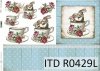 Wielkanoc, Vintage, zające w filiżance, deski, kwiaty, róże*Easter, Vintage, bunnies in a cup, boards, flowers, roses