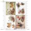 hen, chickens, chickens, rooster, roosters, quack with eggs, eggs in the nest, nest, chickens, chicks, chicks, chicks, pastel background with various ornaments, pastel background, farm animals, field flowers