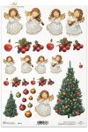 ozdoby, na choinkę, choinka, Boże Narodzenie, zima, prezenty, choinka, anioły, aniołek, aniołki, retro, vintage, R174, Christmas, decorations, Christmas tree, angel, angels, Decoraciones navideñas, árbol de navidad