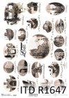 Reispapier Vintage, berühmte Städte - Lodz * Arroz Papel de la vendimia, ciudades famosas - Lodz*Винтажная рисовая бумага, известные города - Лодзь