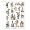 zające wielkanocne, vintage, retro, Wielkanoc, wiosna, zając, królik, króliki, kurczak, kurczaki, pisanki, jajka, easter bunnies, Easter, spring, hare, rabbit, rabbits, chicken, chickens, easter eggs, egg, Osterhasen, Ostern, Frühling, Hase