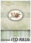 Papier ryżowy do decoupage - 'PUDEŁKOWO' kwiaty, róże - R0816