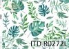 papier decoupage z liśćmi, zielono-niebieskie liście*decoupage paper with leaves, green and blue leaves