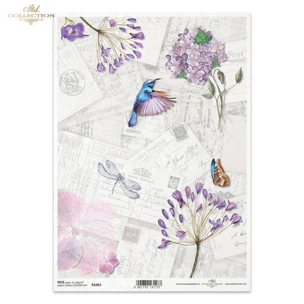 Rice paper R1063 Paper for decoupage rice