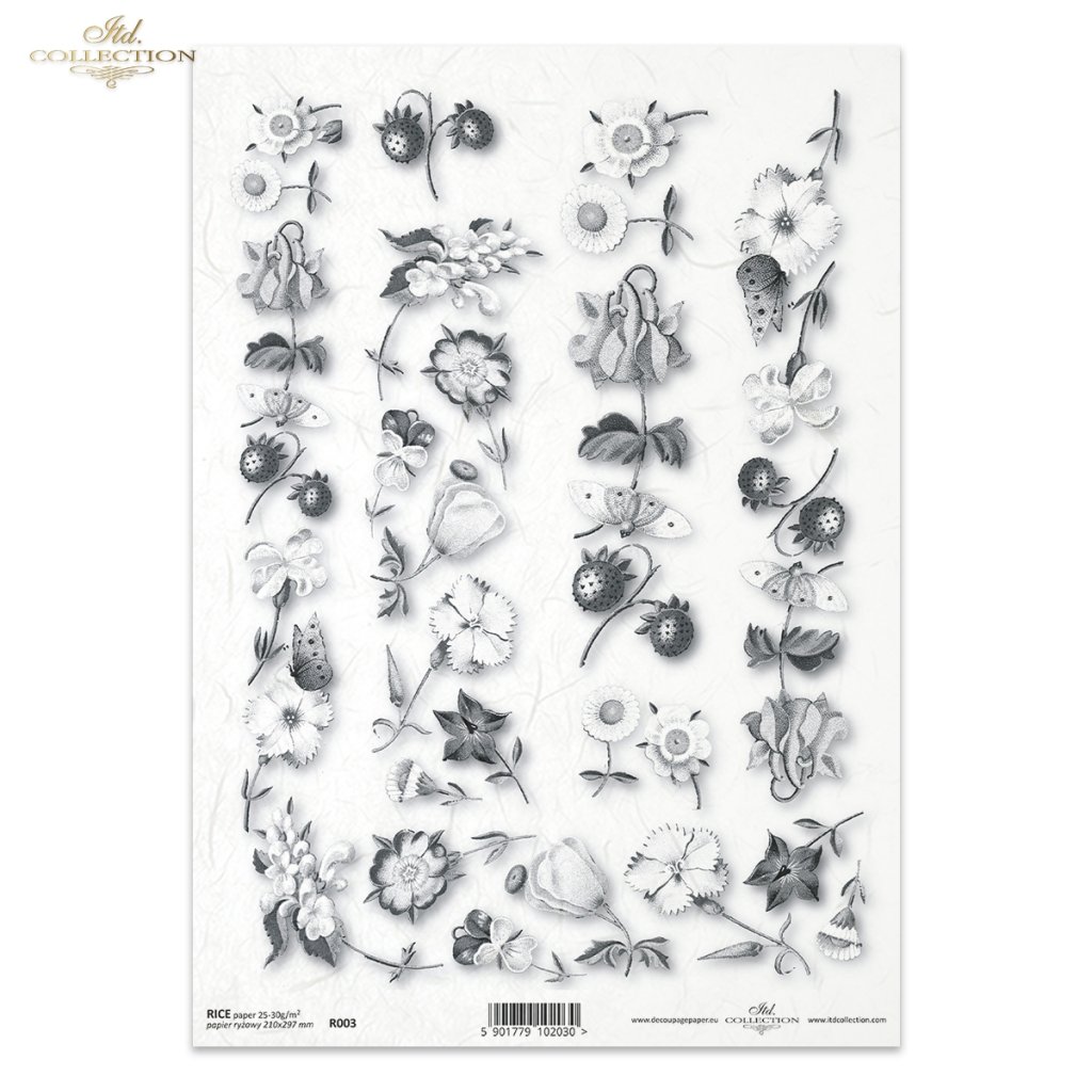 Rice paper R003 - Itd Collection decoupage paper