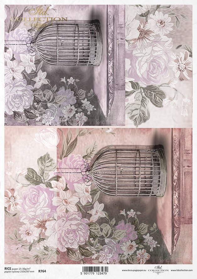 Rice paper R764 decoupage paper * Vintage