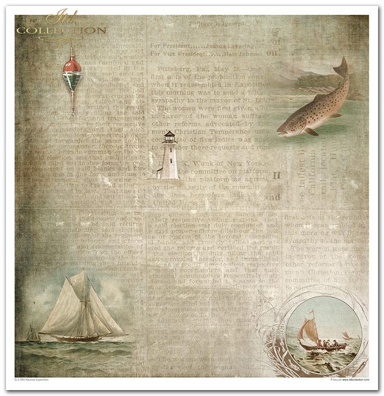 Nautical Paper For Scrapbooking: Seas, Please! Paper Pack
