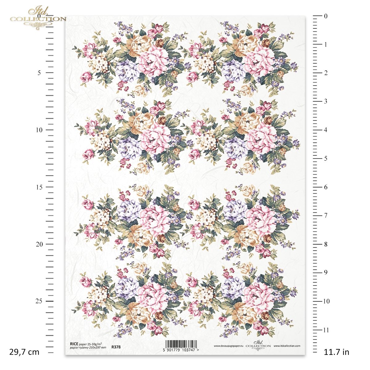 Rice paper R378 - Itd Collection decoupage paper