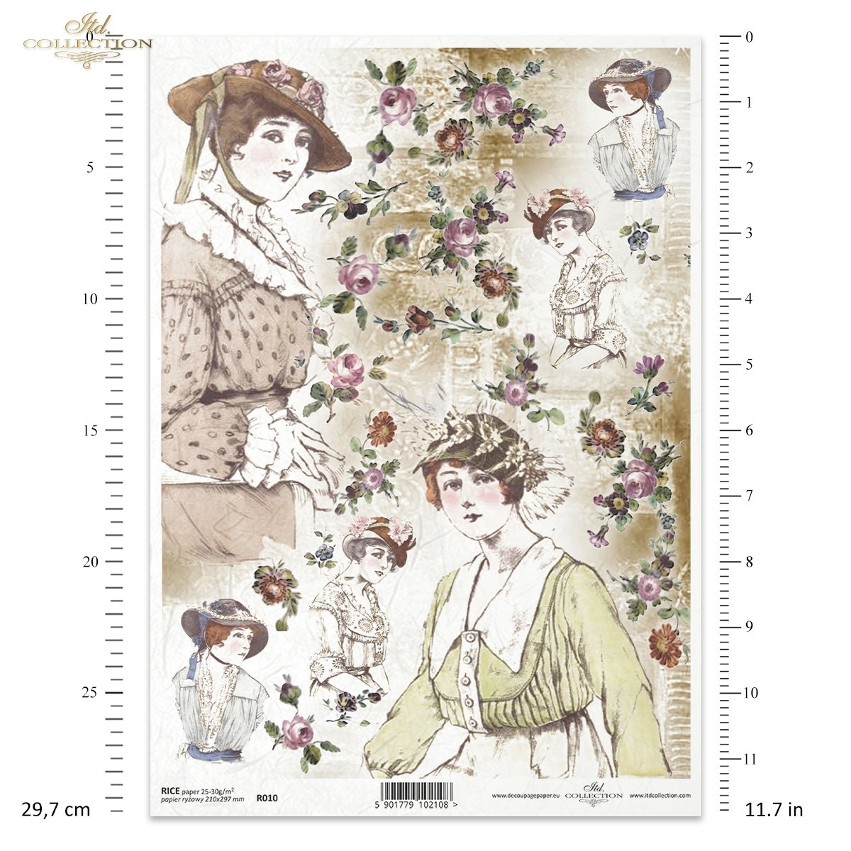 Rice paper R010 - Itd Collection decoupage paper