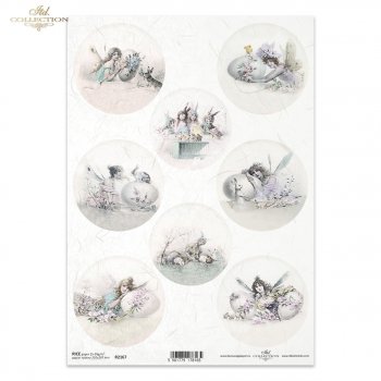 Reispapier für Serviettentechnik und Decoupage R2167