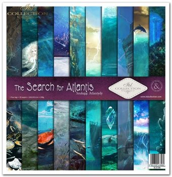 Set von Papieren für Scrapbooking SLS-048 ''Die Suche nach Atlantis''
