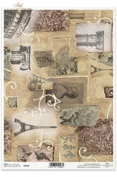 Reispapier für Serviettentechnik und Decoupage R0008