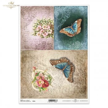 Reispapier für Serviettentechnik und Decoupage R0524