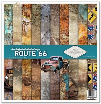 Set von Papieren für Scrapbooking SLS-038 ''Legendäre Route 66''