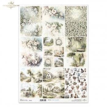 Reispapier A3 für Decoupage R1427L