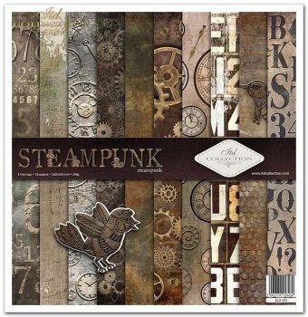 Set von Papieren für Scrapbooking SLS-003 ''Steampunk''