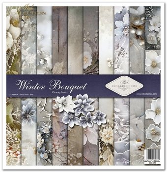 Set von Papieren für Scrapbooking SLS-072 Winter Bouquet