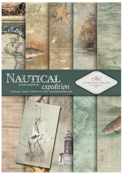 Scrapbooking papers SCRAP-048 ''Nautical expedition''