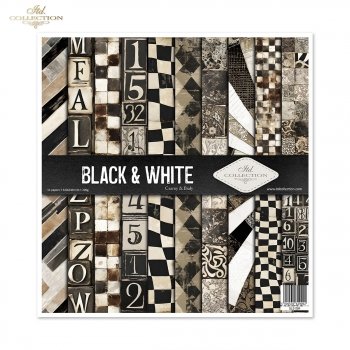 Papeles Scrapbooking SLS-084 Black & White