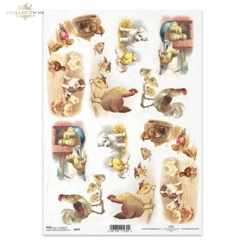 Papel de arroz para decoupage R0473