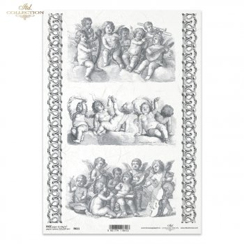Papel de arroz para decoupage R0611