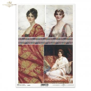 Papel de arroz para decoupage R1843
