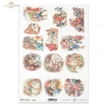 Papel de arroz para decoupage R1000