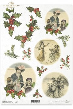 Papel de arroz para decoupage R0177