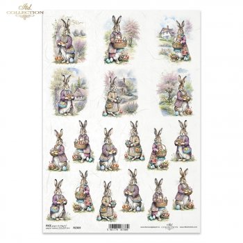 Papel de arroz para decoupage R2369