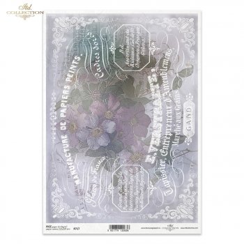Papel de arroz para decoupage R0717