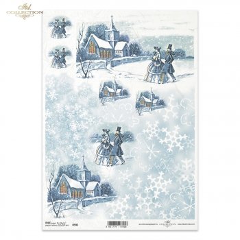 Papel de arroz para decoupage R0592