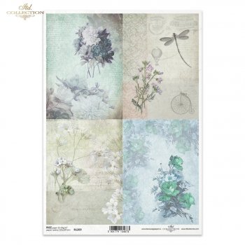 Papel de arroz para decoupage R1269