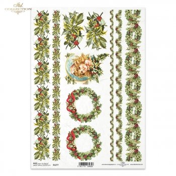 Papel de arroz para decoupage R1277