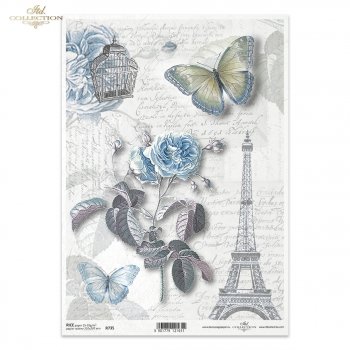 Papel de arroz para decoupage R0735