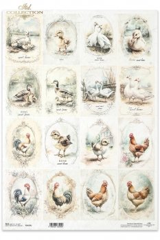 Papel de arroz decoupage A3 R1413L