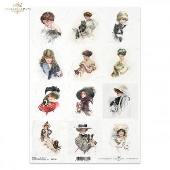 Papel de arroz para decoupage R2276