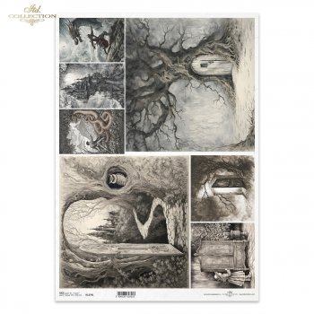 Papel de arroz decoupage A3 R1379L