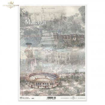 Papel de arroz para decoupage R0927