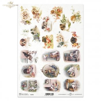 Papel de arroz para decoupage R1332