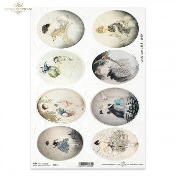 Papel de arroz para decoupage R1874