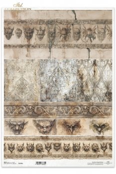 Papel de arroz decoupage A3 R1556L