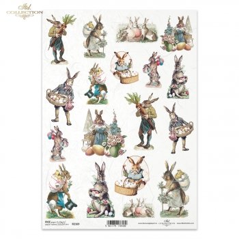 Papel de arroz para decoupage R2169