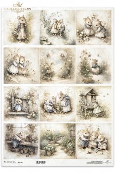 Papel de arroz decoupage A3 R1618L