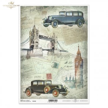 Papel de arroz para decoupage R1136