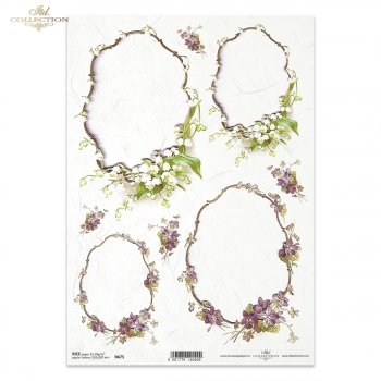 Papel de arroz para decoupage R0675