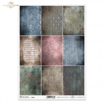 Papel de arroz para decoupage R2024