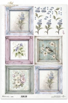 Papel de arroz decoupage A3 R1448L